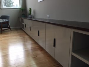 custom finish wood cabinets
